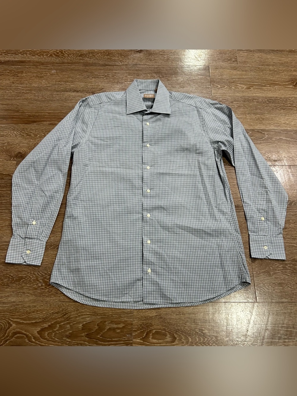 Gitman Bros Made in USA Plaid Button Down Shirt Men’s 15.5 34 Tailored Fit